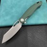 Couteau Kubey Drake Green Manche G10 Lame Tanto Acier AUS-10 KIVT Linerlock Clip KUB239K - Livraison Gratuite