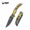 Couteau Kubey Hound Manche Ultem Lame Acier 14C28N KIVT Crossbar Lock Clip KUB172H - Livraison Gratuite
