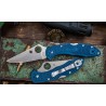 Couteau Spyderco Delica 4 Manche FRN Bleu Cobalt Lame Acier CPM SPY27 Lockback Made in Japan SC11PCBL - Livraison Gratuite