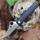 Couteau Spyderco Essenza Manche Aluminium Lame Acier N690Co Linerlock Made in Italy SC272ALBKP - Livraison Gratuite