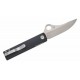Couteau Spyderco Essenza Manche Aluminium Lame Acier N690Co Linerlock Made in Italy SC272ALBKP - Livraison Gratuite