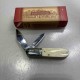 Couteau Rough Rider Barlow - Clip Point & Pen Acier 440A - Manche Os Blanc - Slip Joint RR198 - Livraison Gratuite
