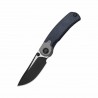 Couteau Kizer PIONEER Drop Point Lame Acier S35VN Manche Richlite Bleu/Titane Liner Lock Clip ZXFK03A5 - Livraison Gratuite