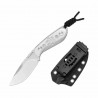 Couteau Kizer ICE BUDDY Lame Drop Point Acier AEB-L Manche Acrylique Transparent Etui Kydex KI1081A4 - Livraison Gratuite