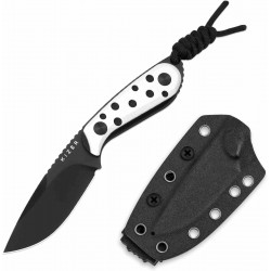 Couteau Kizer ICE BUDDY Lame Drop Point Acier Nitro-V Manche G10 Black & White Etui Kydex KI1081A3 - Livraison Gratuite