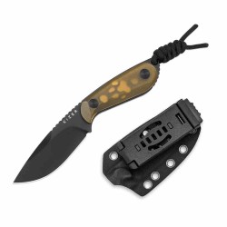 Couteau Kizer ICE BUDDY Lame Drop Point Acier Nitro-V Manche PEI Yellow Etui Kydex KI1081A1 - Livraison Gratuite
