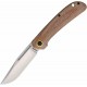 Couteau Rough Rider Slip Joint Lame Clip Point Acier D2 Manche Micarta Marron RR2640 - Livraison Gratuite