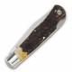 Couteau Queen Cutlery Lame Clip Point Acier Carbone 1095 Manche Bois Cerf Backlock USA QGSH106 - Livraison Gratuite