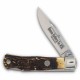 Couteau Queen Cutlery Lame Clip Point Acier Carbone 1095 Manche Bois Cerf Backlock USA QGSH106 - Livraison Gratuite