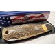 Couteau Queen Cutlery Lame Clip Point Acier Carbone 1095 Manche Bois Cerf Backlock USA QGSH106 - Livraison Gratuite