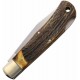 Couteau Queen Cutlery Lame Clip Point Acier Carbone 1095 Manche Bois Cerf Backlock USA QGSH106 - Livraison Gratuite
