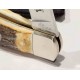 Couteau Queen Cutlery Lame Clip Point Acier Carbone 1095 Manche Bois Cerf Backlock USA QGSH106 - Livraison Gratuite