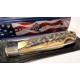 Couteau Queen Cutlery Lame Clip Point Acier Carbone 1095 Manche Bois Cerf Backlock USA QGSH106 - Livraison Gratuite