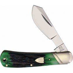 Couteau Rough Rider Bluegill Slip Joint Lame Acier 440 Manche Os Jigged Cotton Sampler RR2637 - Livraison Gratuite