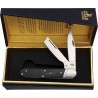 Couteau Rough Rider Black Reserve One Arm Razor Lame Acier 440A Manche Pakkawood Slip Joint RR2568 – Livraison Gratuite