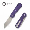 Couteau CIVIVI Crabby Purple Lame Sheepsfoot Acier 14C28N Manche G10 KIVT Linerlock CIVC240552 - Livraison Gratuite