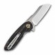 Couteau Rough Rider Bullfrog Lame Wharncliffe Acier 440 Manche Pakkawood Linerlock RR2673 - Livraison Gratuite