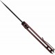 Couteau SENCUT Squiggy Burgundy Lame Drop Point Acier 9Cr18MoV Manche G10 KIVT Button Lock S24082A3 - Livraison Gratuite 