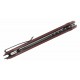 Couteau SENCUT Squiggy Burgundy Lame Drop Point Acier 9Cr18MoV Manche G10 KIVT Button Lock S24082A3 - Livraison Gratuite 