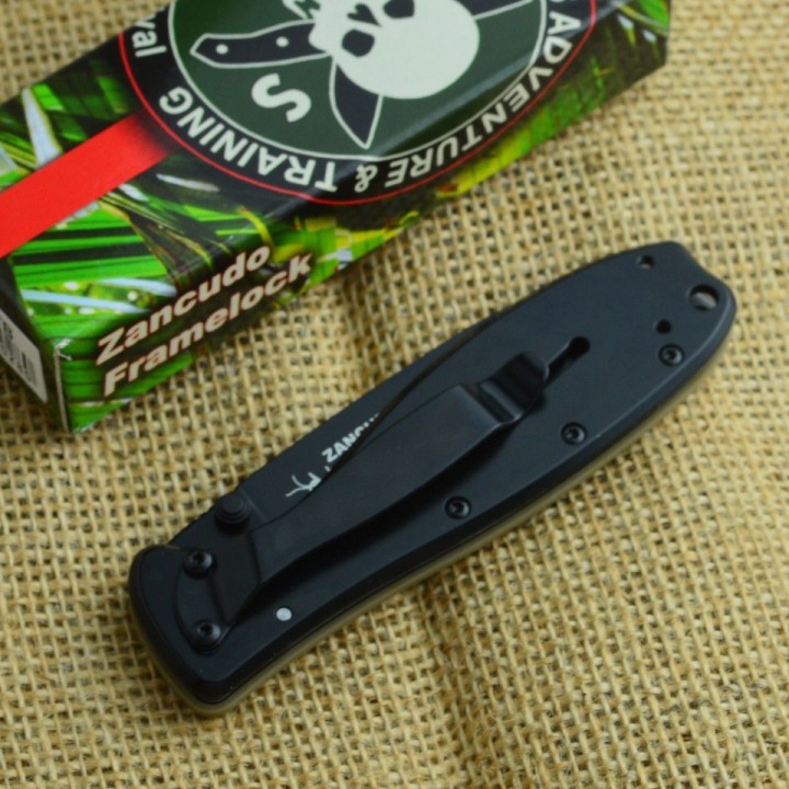 Couteau Esee BRK Zancudo Framelock Lame Acier AUS-8 Manche FRN Desert Tan BRKR1DTB - Livraison Gratuite