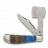 Couteau Rough Ryder Chopper Lames Acier 440 Manche Bois et Résine Pandora Swirl Slip Joint RR2655 - Livraison Gratuite