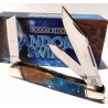 Couteau Rough Rider Texas Stockman Lames Acier 440 Manche Bois Pandora Swirl Slip Joint RR2653 - Livraison Gratuite