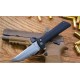 Couteau North Mountain Blade Lame TANTO Acier SLD-Magic San Mai Manche G10 Black Button Lock NMB2406B - Livraison Gratuite