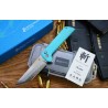 Couteau North Mountain Blade Chop 2 Sky Blue Lame TANTO Acier SLD-Magic San Mai Manche G10 NMB2411SB - Livraison Gratuite