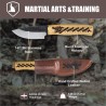 Couteau Condor Norse Dragon Hunter Lame Acier 14C28N Manche Hickory Étui Cuir Salvador CTK102238SK - Livraison Gratuite