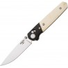Couteau Bear & Son Lawman WSB22 Lame Acier D2 Manche Os & Fibre de Carbone Crossbar Made In USA BCWSB22 - Livraison Gratuite