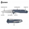 Couteau Gerber Fastball Lame Wharncliffe Acier CPM-MagnaCut Manche Aluminium Bleu Liner Lock USA G1075374 - Livraison Gratuite