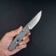 Couteau pliant SRM 255L-GK Ambi-Lock Lame Acier 10Cr15CoMoV Manche G10 Gris Clip SRM255LGT2 - Livraison Gratuite