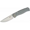 Couteau pliant SRM 255L-GK Ambi-Lock Lame Acier 10Cr15CoMoV Manche G10 Gris Clip SRM255LGT2 - Livraison Gratuite