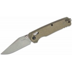 Couteau Kershaw Bel Air Green Lame Acier CPM-MagnaCut Manche Micarta DuraLock Clip Made USA KS6106 - Livraison Gratuite