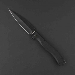 Couteau Daggerr Knives Vendetta Black Lame Dague Acier 8Cr13MoV Manche FRN Linerlock DGRVDFBKBW - Livraison Gratuite