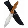 Couteau Tactique Tac Force Lame Fixe Acier 3Cr13MoV Manche Brown G10 Étui Nylon TFFIX120BN - Livraison Gratuite