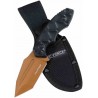 Couteau Tactique Tac Force Lame Fixe Tanto Acier 3Cr13MoV Bronze Manche Nylon Noir Étui Nylon TFFIX121BNZ - Livraison Gratuite