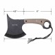Hache Elk Ridge Lame Acier 3Cr13MoV SW Manche Brown FRN Étui Nylon ER2AXEBN - Livraison Gratuite