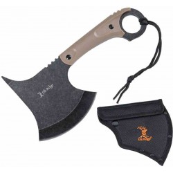 Hache Elk Ridge Lame Acier 3Cr13MoV SW Manche Brown FRN Étui Nylon ER2AXEBN - Livraison Gratuite