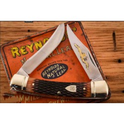 Couteau Rough Rider 30ème Anniversaire Small Moose Lames Acier 440 Os Brun Slip Joint Coffret RR2630 - Livraison Gratuite