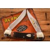 Couteau Rough Rider 30ème Anniversaire Small Moose Lames Acier 440 Os Brun Slip Joint Coffret RR2630 - Livraison Gratuite