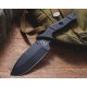 Couteau Sniper Bladeworks Mamu Lame Fixe Acier 420HC Manche G10 Noir Etui Plastique SBMAMUBB - Livraison Gratuite