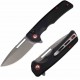 Couteau Utica Cutlery Company Disruption IV Acier D2 Manche G10 Noir Bouton Lock USA UTKE45 - Livraison Gratuite