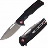Couteau Utica Cutlery Company Disruption IV Acier D2 Manche G10 Noir Bouton Lock USA UTKE45 - Livraison Gratuite