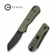 Couteau CIVIVI Crabby Od Green Acier 14C28N Manche G10 Liner Lock KIVT Clip CIVC240551 - Livraison Gratuite