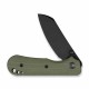 Couteau CIVIVI Crabby Od Green Acier 14C28N Manche G10 Liner Lock KIVT Clip CIVC240551 - Livraison Gratuite