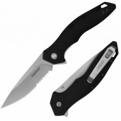 Couteau Kershaw Shoreline A/O Lame Combo SW Acier 8Cr13MoV Manche FRN Liner Lock KS1845ST - Livraison Gratuite