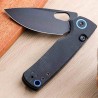 Couteau Vosteed Porcupine Black Lame Acier 14C28N Manche Micarta KIVT Liner Lock VOSA2601 - Livraison Gratuite
