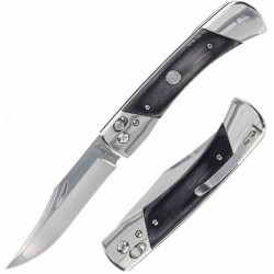 Couteau Schrade PLB7 Bear Paw Lame Clip Point Acier 7Cr17MoV Manche Bois Pivot Lock SCH1222017 - Livraison Gratuite