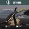 Kukkri Condor Terrakukri Army Green Lame Acier Carbone 1075 Manche & Etui ABS Salvador CTK286213AHC - Livraison Gratuite
